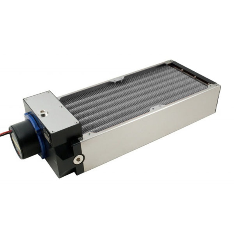 Aquacomputer Airplex Modularity Rad System 240mm – Alum Fins, D5 Pump, Stainless Side Panels
