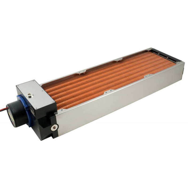 Aquacomputer Airplex Modularity Rad System 360mm – Copper Fins, D5 Pump, Stainless Side Panels