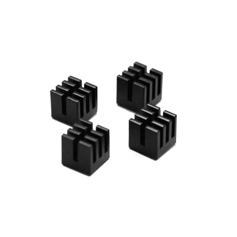 ModMyToys Solid Copper Passive Micro-Heatsink (Pack of 4) – Black Electro-Plated