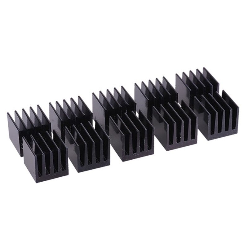 Alphacool GPU Heatsinks 15x15mm – Black 10 Stk.