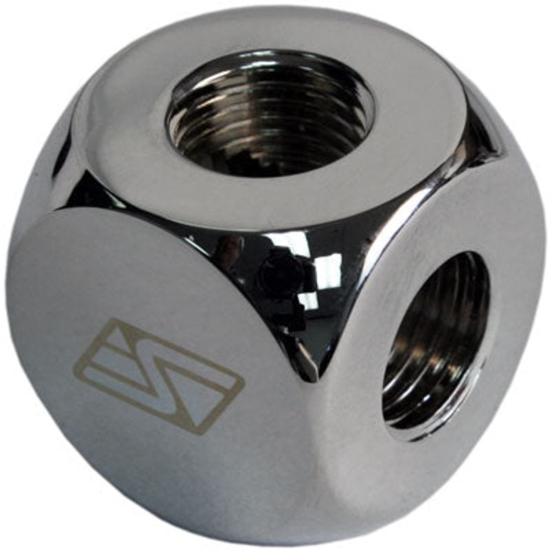 Swiftech 4-Way Lok-Seal Manifold – Chrome