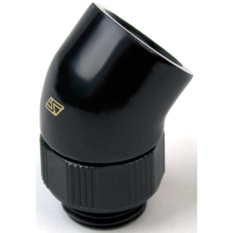 Swiftech 45 Swivel Elbow Lok-Seal Adapter – Black