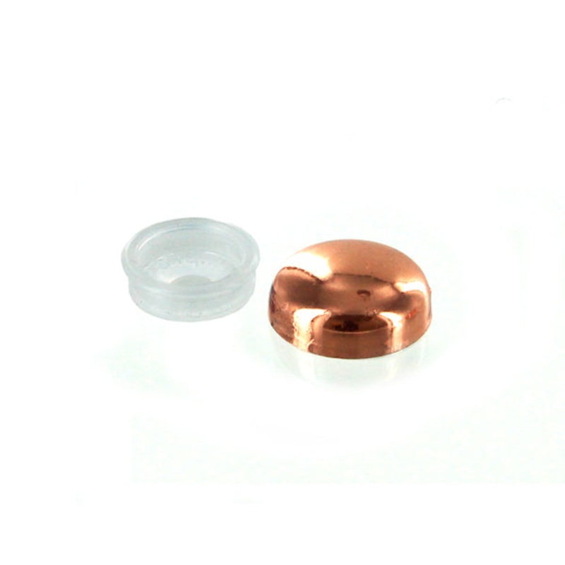 SNAP-CAP Screw Caps Electroplated  – Pack of 10 – Copper