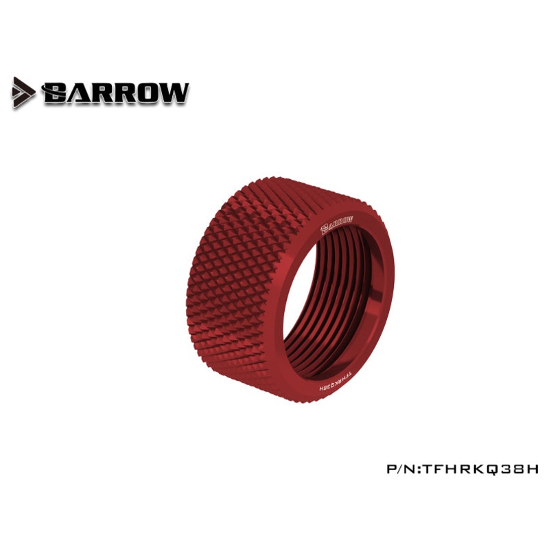 Barrow Choice Multicolor G1/4 Compression Fitting Alloy ring (ID3/8-OD5/8)Soft Tubing Alloy ring-Blood Red BWA8896927