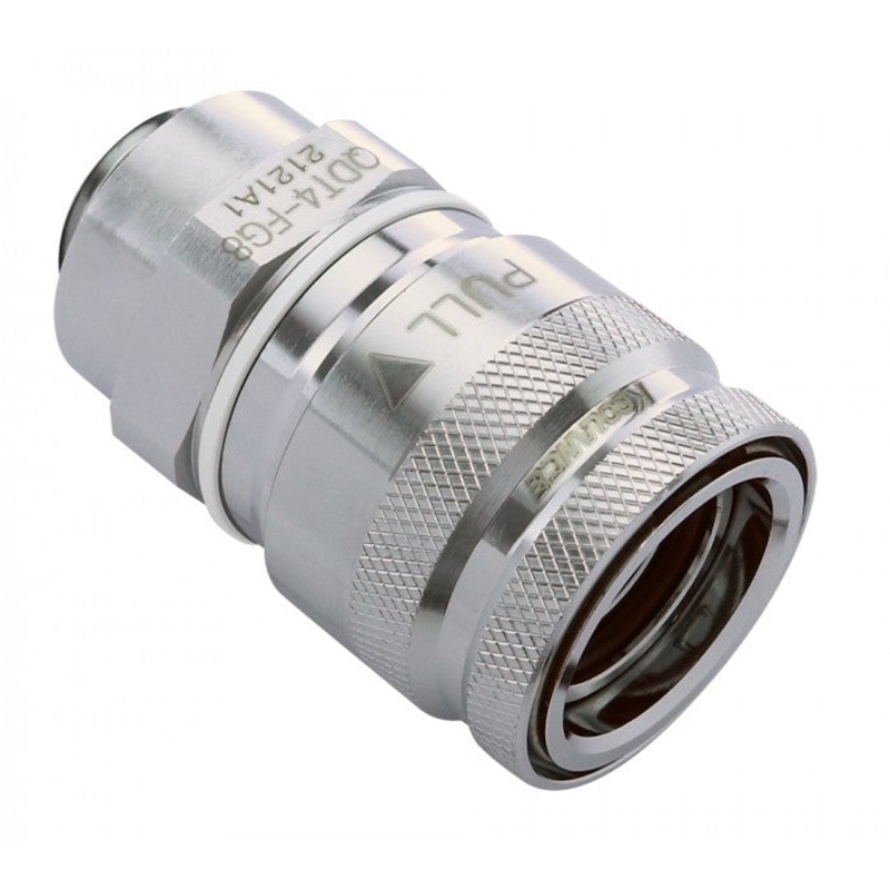 QDT4 EPDM Female Quick Disconnect No-Spill Coupling, Male Threaded G 3/8 BSPP