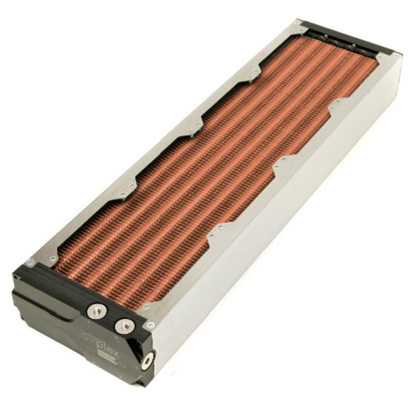 Aquacomputer Airplex Modularity Rad System 480mm – Copper Fins, One Loop, Stainless Side Panels