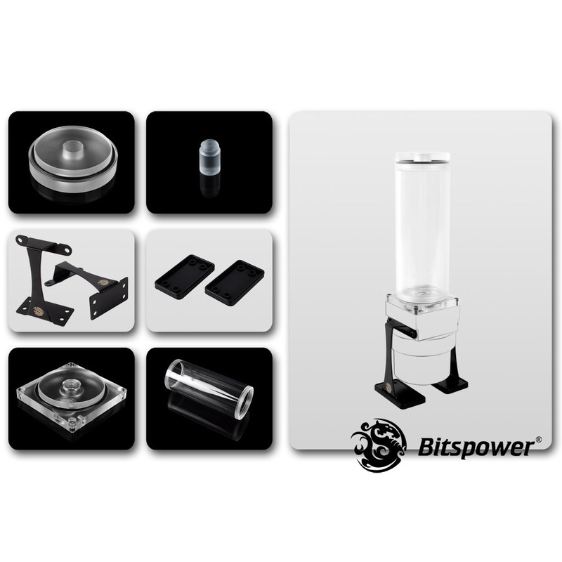 Bitspower Dual / Single D5 Top Upgrade Kit 150 (Clear Acrylic Cap)