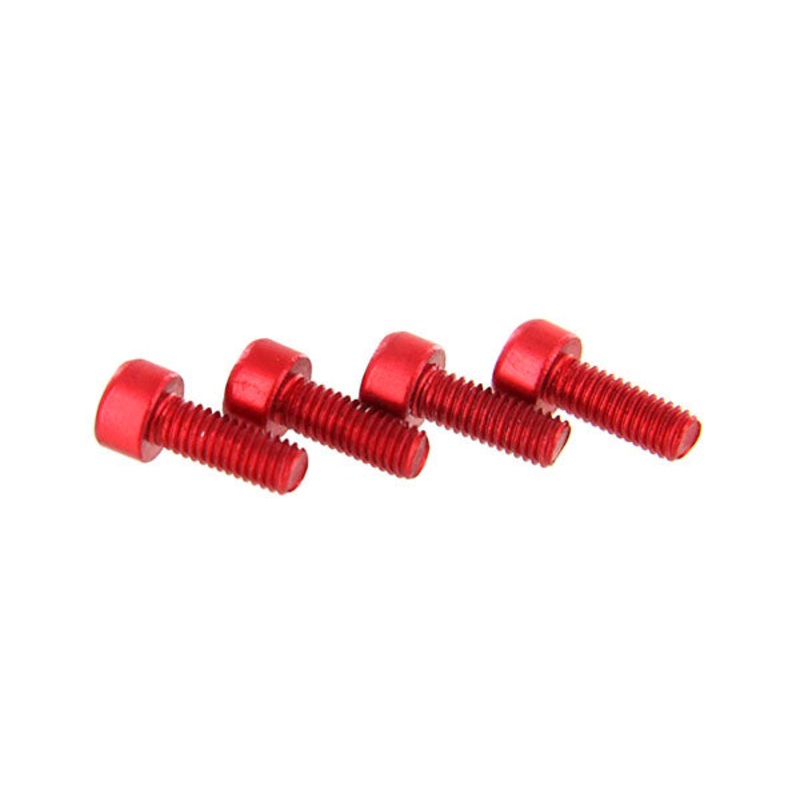 ModMyToys Socket Head Cap Screw M3 x 8mm – Red – Pack of 12