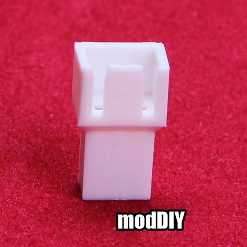 3-Pin Computer Fan Male Connector (White)