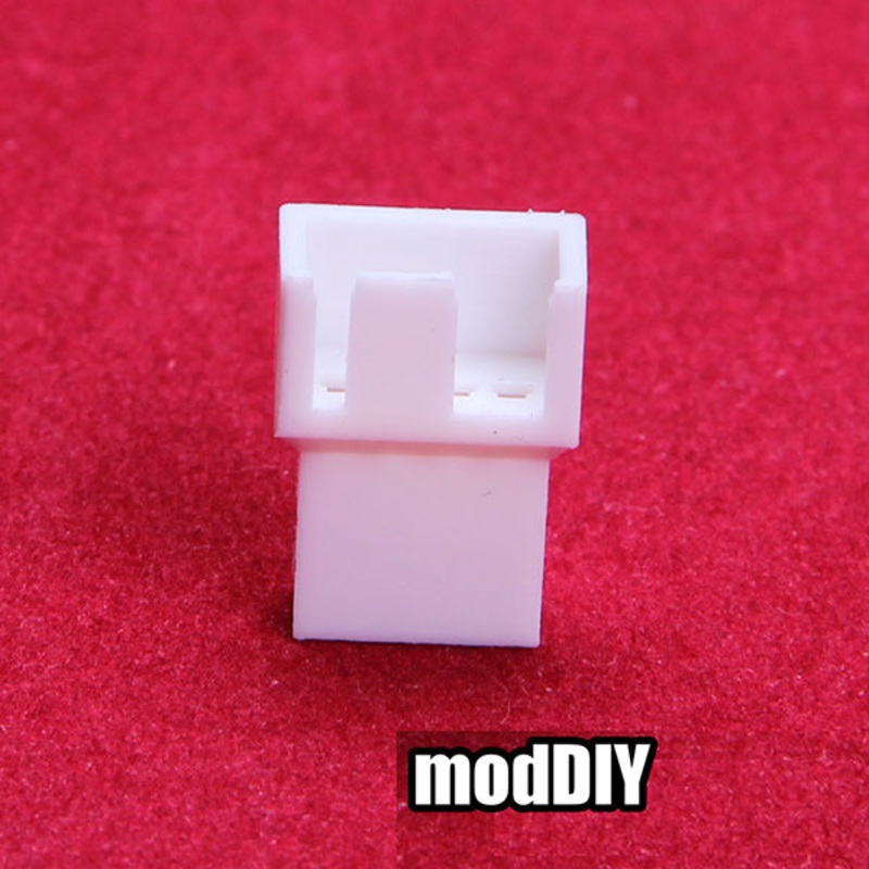 4-Pin Computer Fan Male Connector (White)