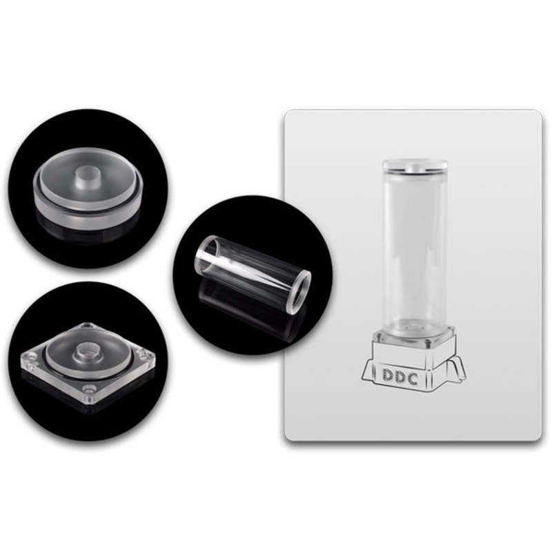 Bitspower Dual / Single DDC Top Upgrade Kit 150 (Clear Acrylic Cap)