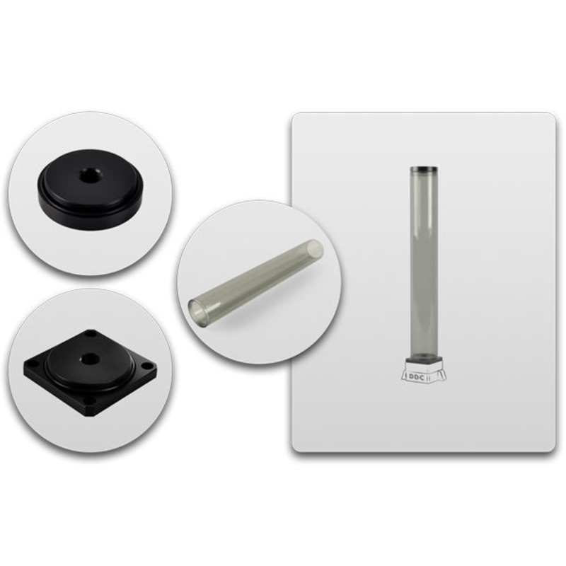 Bitspower Dual / Single DDC Top Upgrade Kit 400 (ICE Black Body & Black POM Cap)