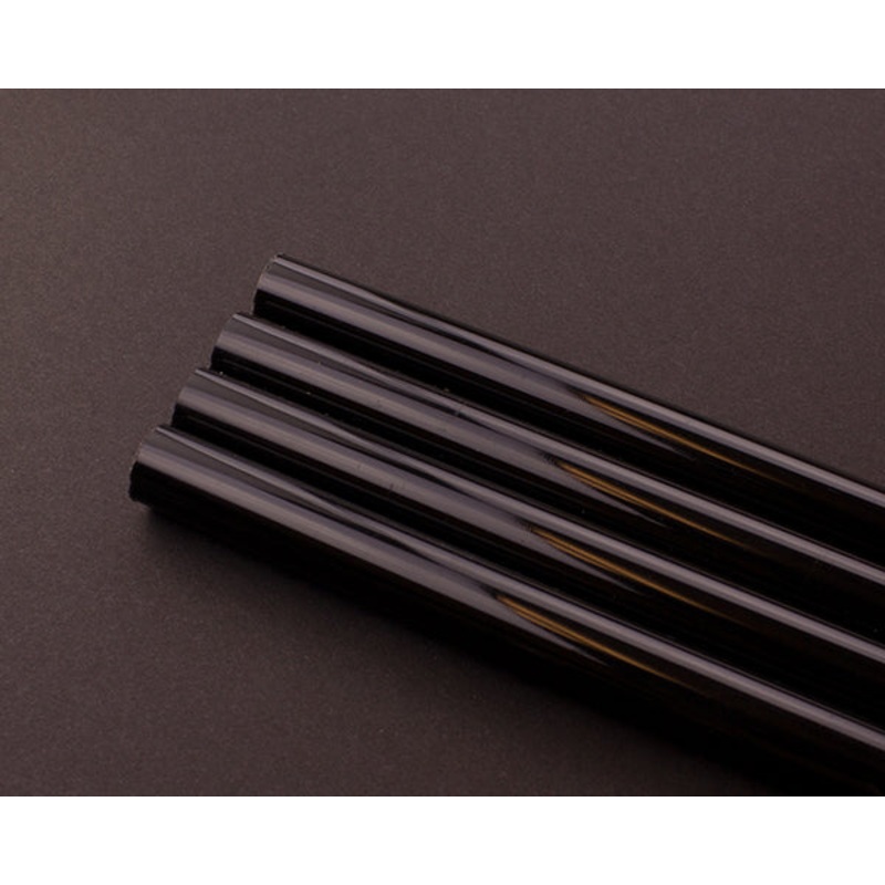 PrimoChill 1/2in Rigid Acrylic Tubing – 24in – Black (4 Pack)