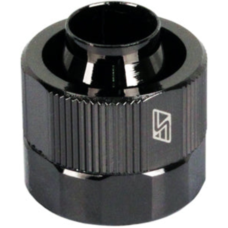 Swiftech Lok-Seal Quick Disconnect Non Spill Couplings – 3/4 x 1/2 Compression End Cap – Black