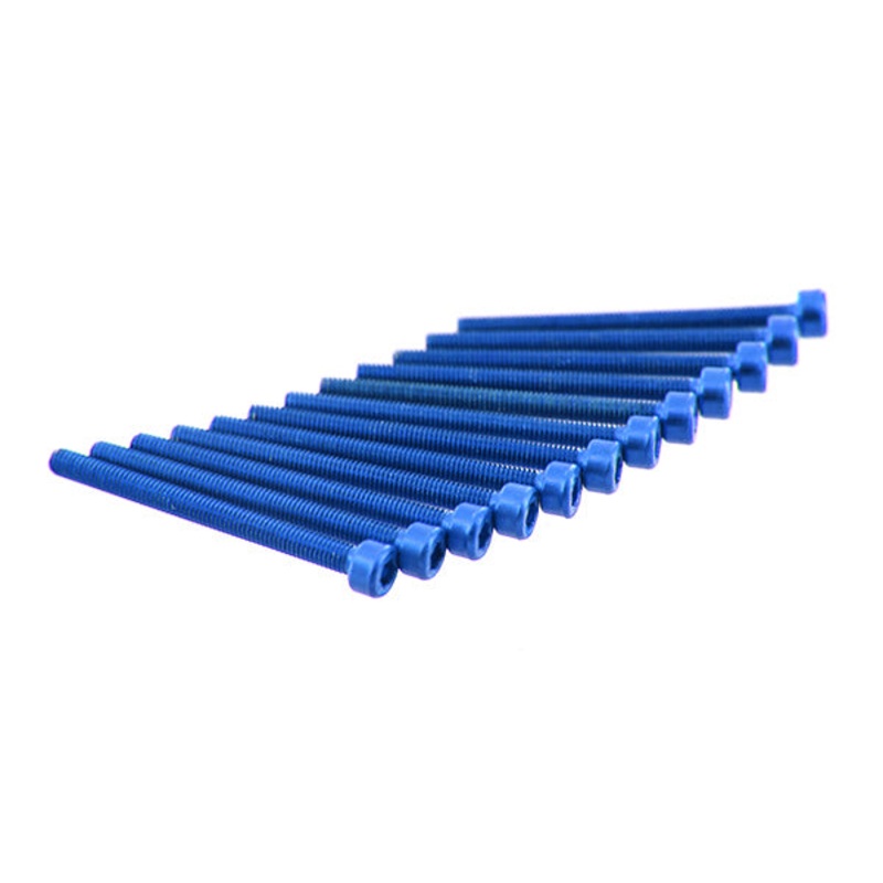 ModMyToys Socket Head Cap Screw M3 x 35mm – Blue – Pack of 12