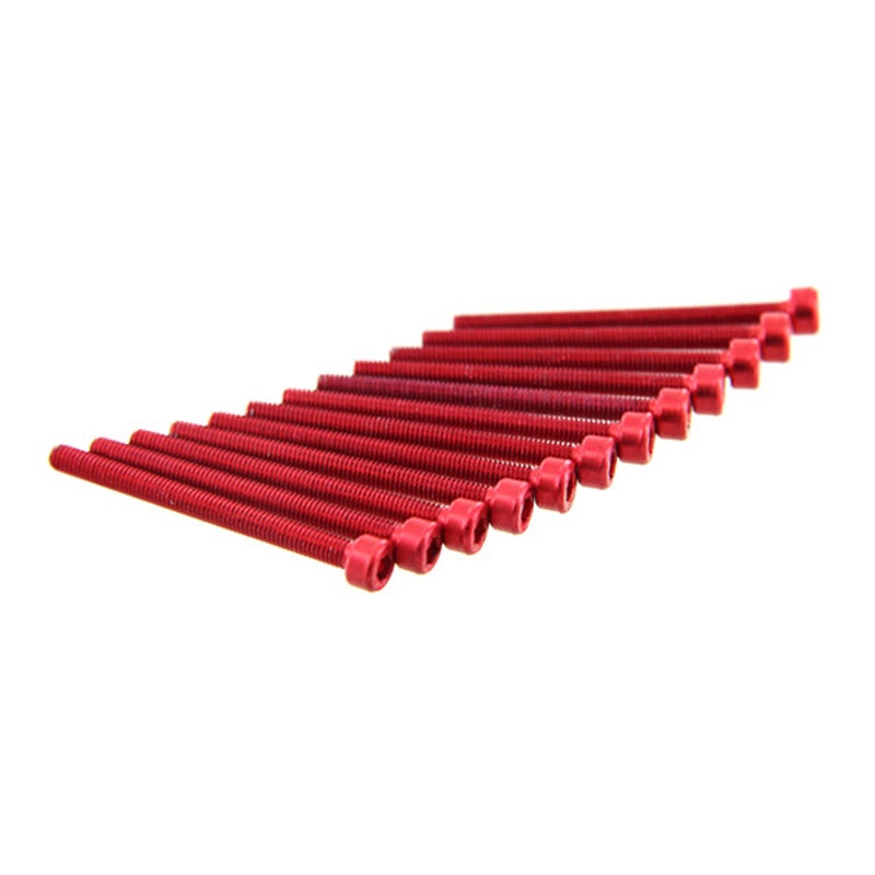 ModMyToys Socket Head Cap Screw M3 x 35mm – Red – Pack of 12