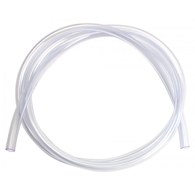Koolance Tubing, Clear UV-Reactive PVC, 06mm x 10mm (1/4in x 3/8in)