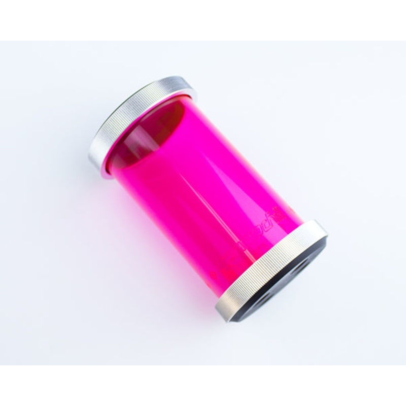 PrimoChill CTR Compression Tube Reservoir System Phase 2 – 120mm UV Red/Pink