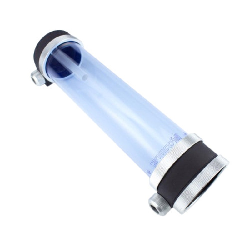 PrimoChill CTR Compression Tube Reservoir System Phase 2 D5 Enabled – 240mm UV Blue
