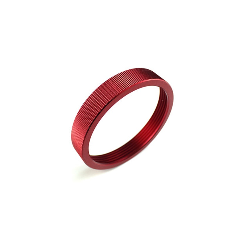 Primochill CTR Phase II Aluminum Ring – Straight Knurl – Red