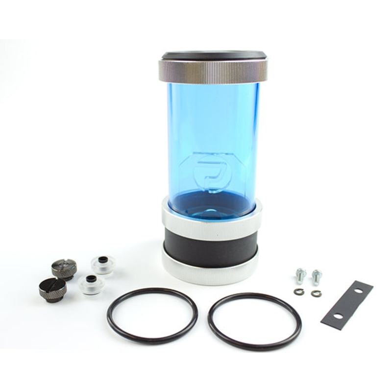 PrimoChill CTR SFF Compression Tube Reservoir System Phase 2 D5 Enabled – 120mm Blue