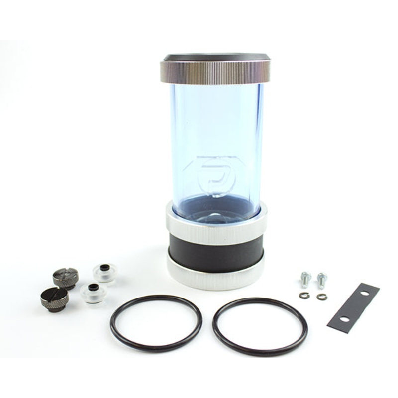 PrimoChill CTR SFF Compression Tube Reservoir System Phase 2 D5 Enabled – 120mm UV Blue