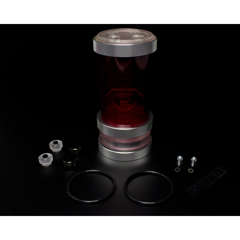 PrimoChill CTR SFF Compression Tube Reservoir System Phase 2 D5 Enabled – PMMA – 120mm Blood Red