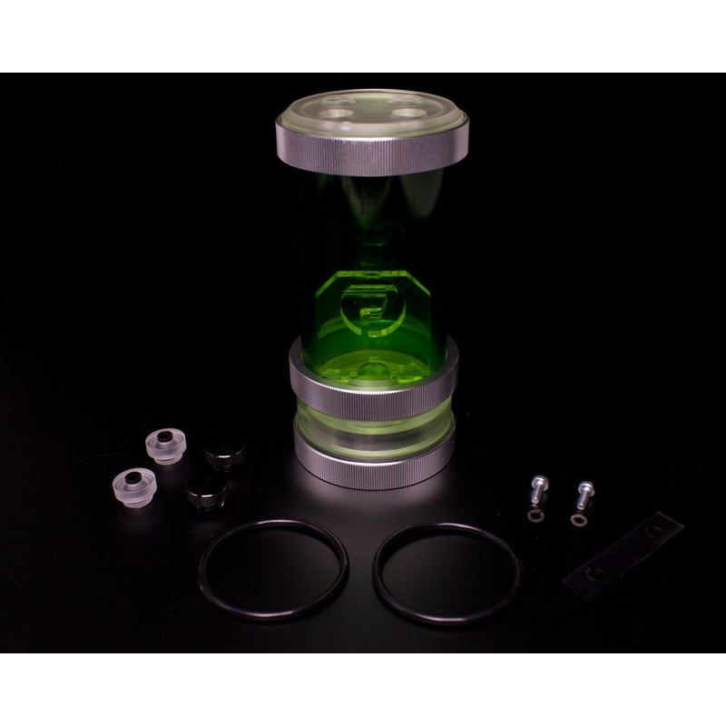 PrimoChill CTR SFF Compression Tube Reservoir System Phase 2 D5 Enabled – PMMA – 120mm Green