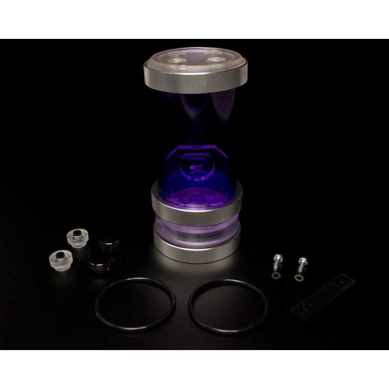 PrimoChill CTR SFF Compression Tube Reservoir System Phase 2 D5 Enabled – PMMA – 120mm Purple