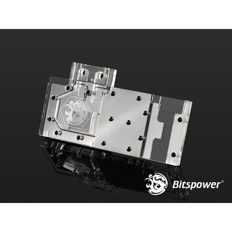 Bitspower VG-NGTXTITANX Full Cover Nickel Plated Copper VGA Waterblock for Nvidia Titan-X with Clear Acrylic Top