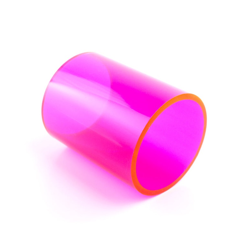 PrimoChill CTR Phase II Replacement Tube – 80mm – UV Red/Pink
