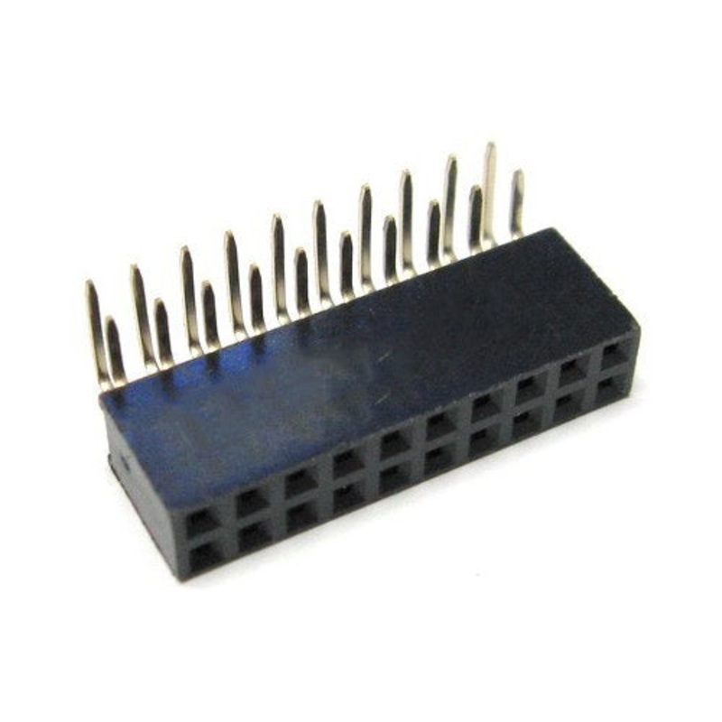 2.54mm Dupont 20-Pin (2×10 ) Right Angle Motherboard Header Connector