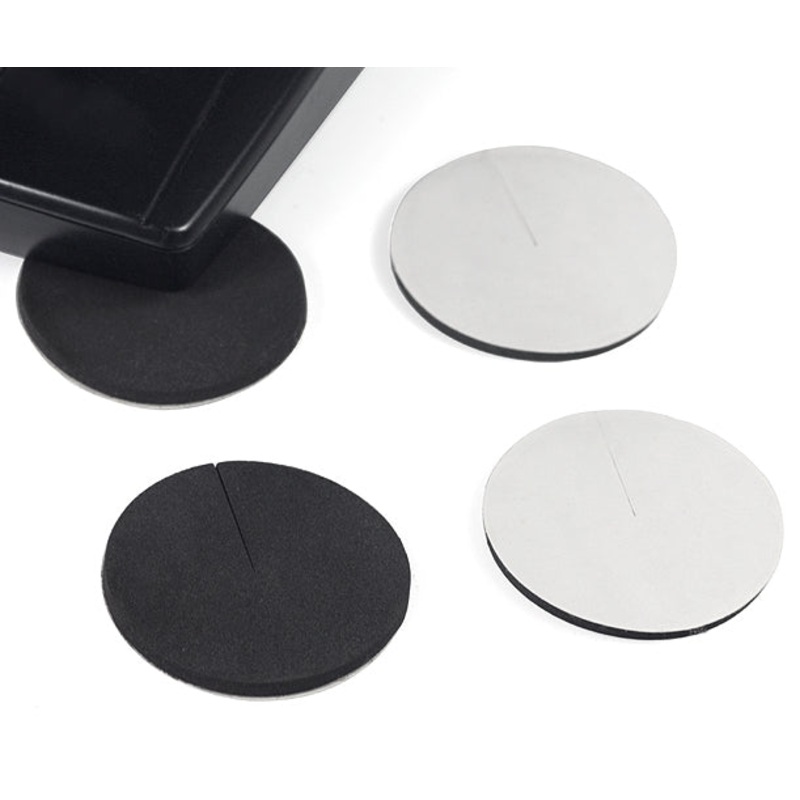 Premium Rubber Case Feet 45mm Black (4 Pack)