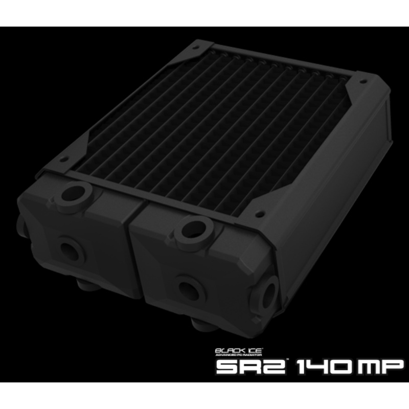 Hardware Labs Black Ice SR2 Multiport Black Carbon Radiator – 140mm