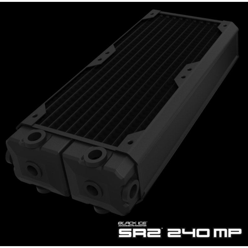 Hardware Labs Black Ice SR2 Multiport Black Carbon Radiator – 240mm
