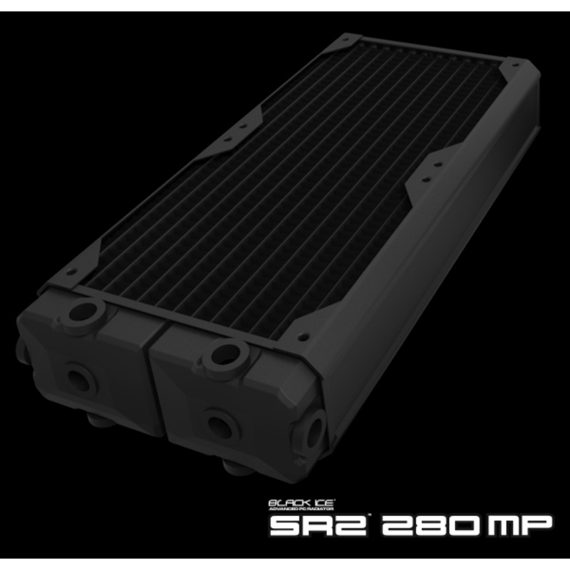 Hardware Labs Black Ice SR2 Multiport Black Carbon Radiator – 280mm