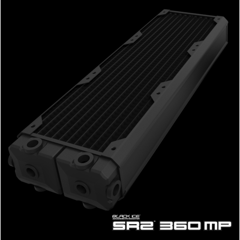 Hardware Labs Black Ice SR2 Multiport Black Carbon Radiator – 360mm