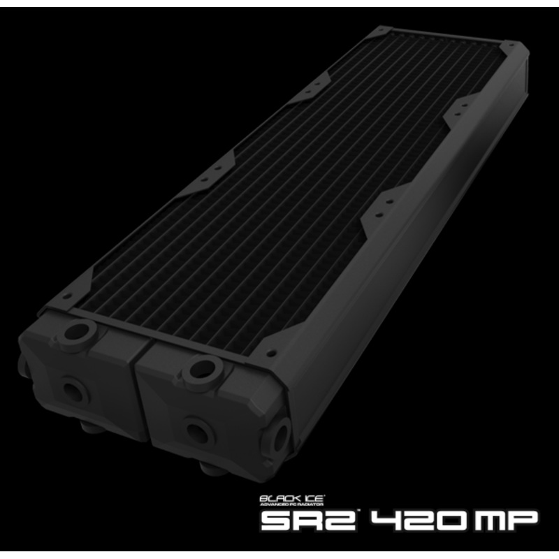 Hardware Labs Black Ice SR2 Multiport Black Carbon Radiator – 420mm