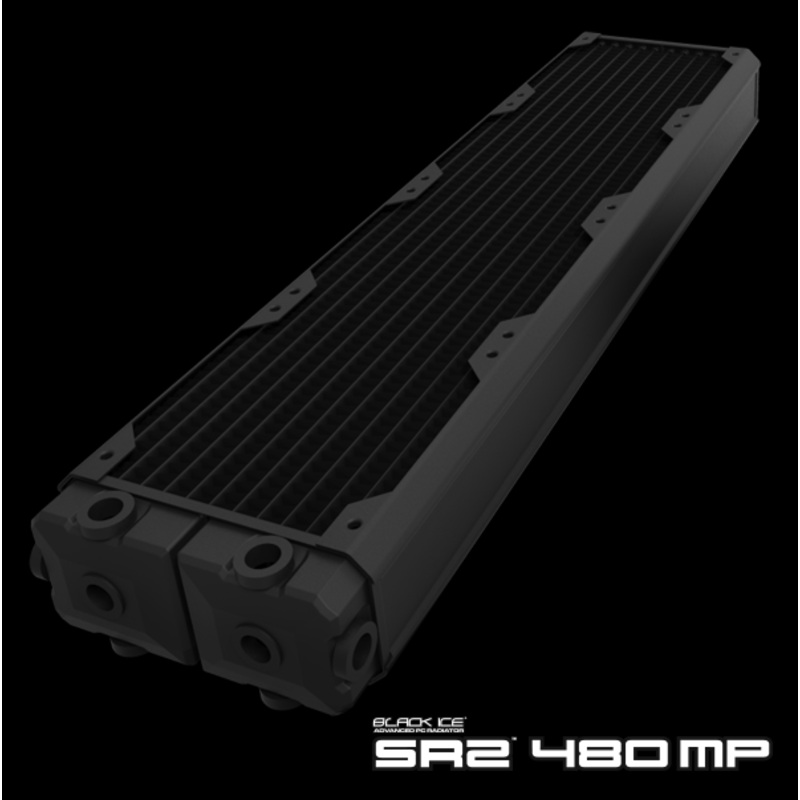 Hardware Labs Black Ice SR2 Multiport Black Carbon Radiator – 480mm