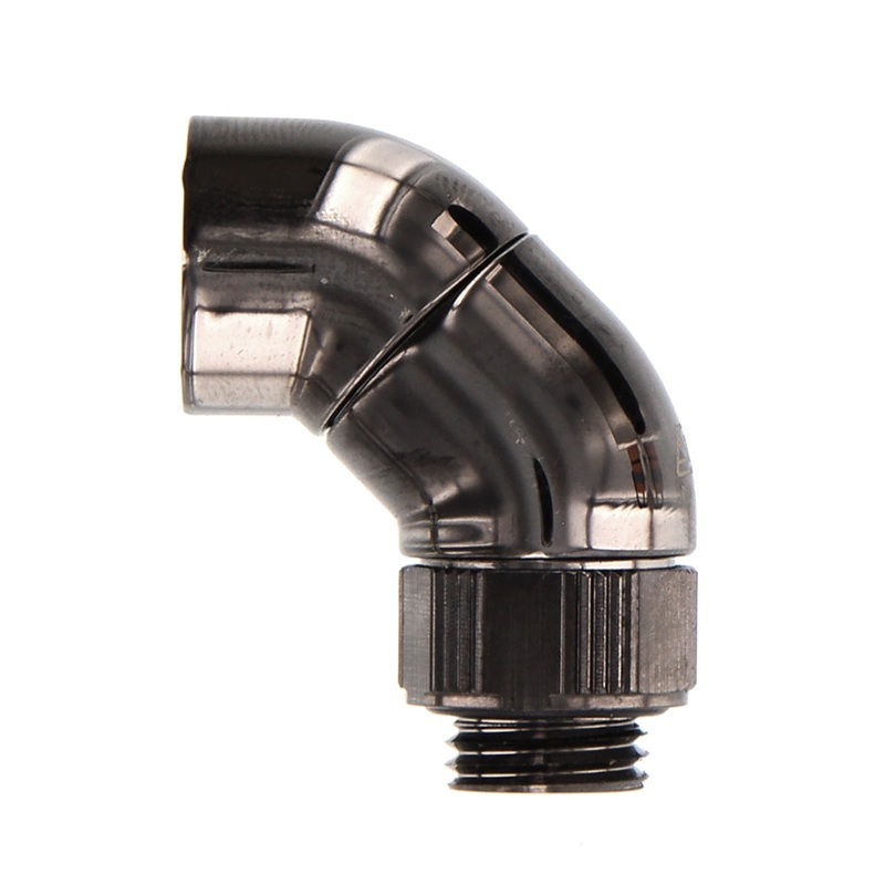 Swiftech 90 Dual Swivel Elbow Lok-Seal Adapter – Black
