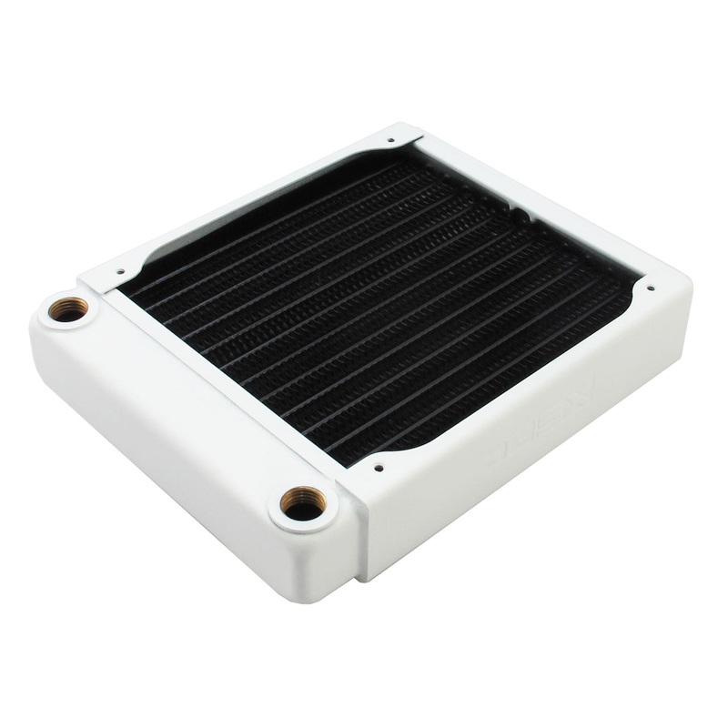 XSPC EX140 Single Fan Low Profile / High Performance Radiator – White