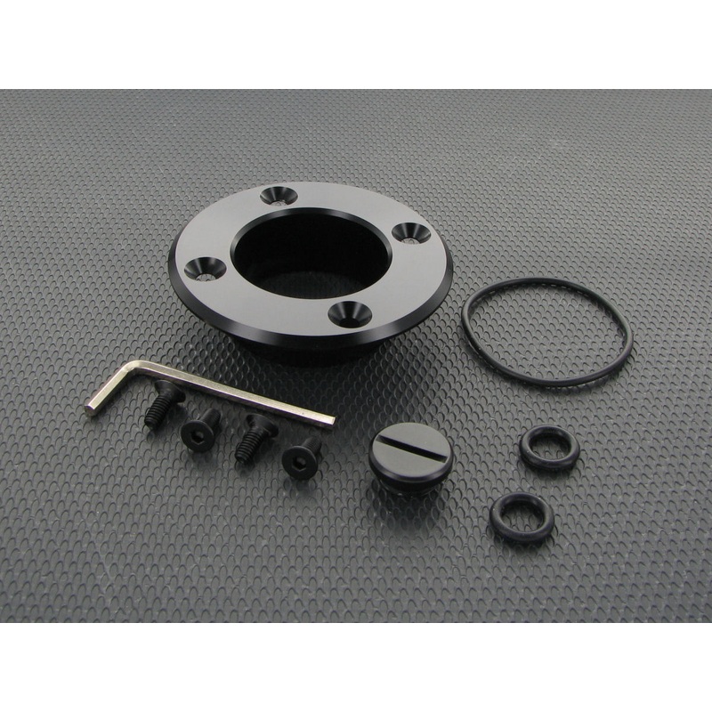 Monsoon MMRS Fill Drain Port Round Cap – Matte Black