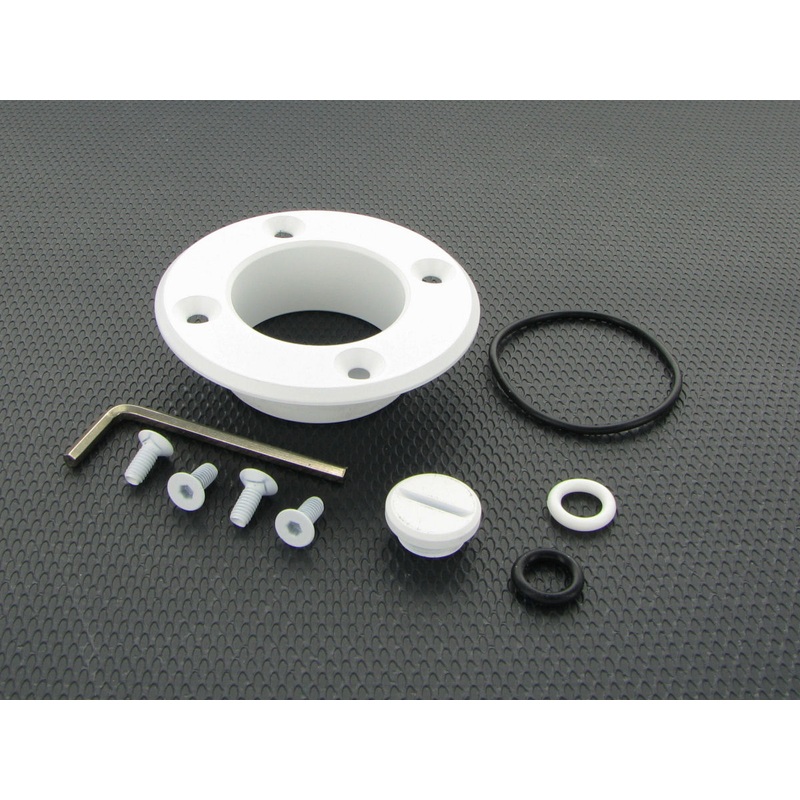 Monsoon MMRS Fill Drain Port Round Cap – White