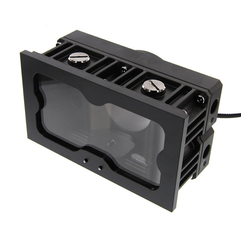 Monsoon Series Two Tube Reservoir Premium – Black Chrome