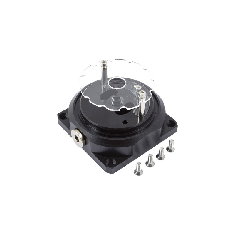 Aquacomputer replacement base Aqualis base for pump adapters with fountain effect