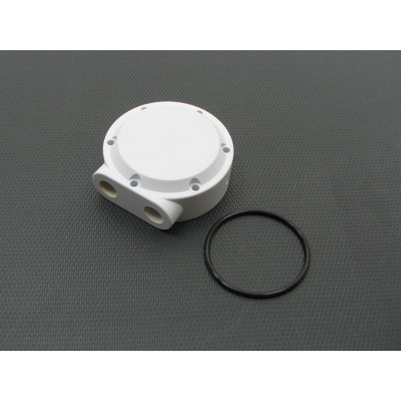 Monsoon MMRS Solid End Cap with Dual Side Ports – White