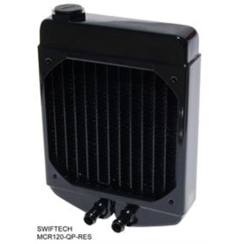 Swiftech Radiator – MCR120 Quiet Power Res Series 120mm Heat Exchanger – Black