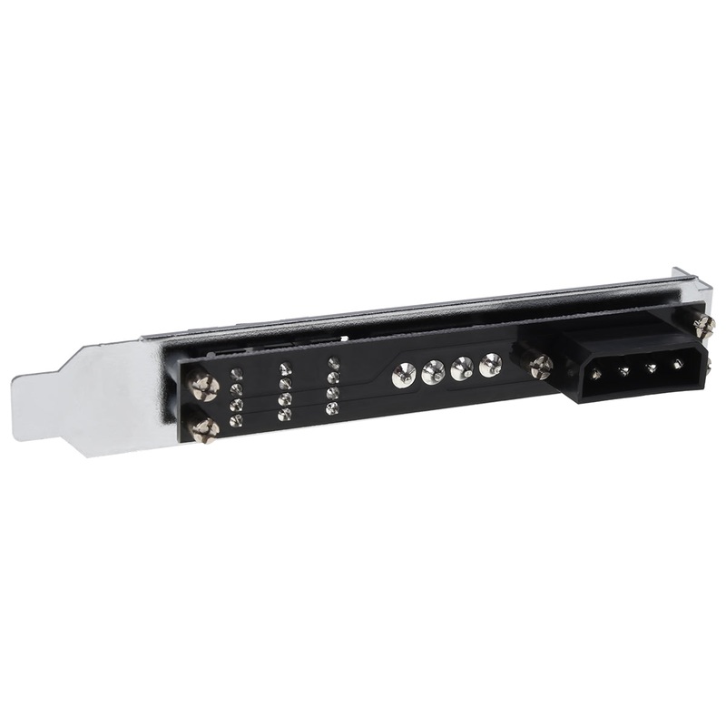 Phobya PCI slot cover 4Pin Molex & 3x 4Pin PWM fan plug