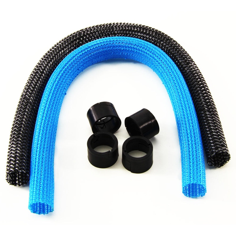 CABLEMOD AIO SLEEVING KIT SERIES 2 FOR NZXT KRAKEN / CORSAIR HYDRO PRO / EVGA CLC / EVGA GPU HYBRID – Carbon/Light Blue
