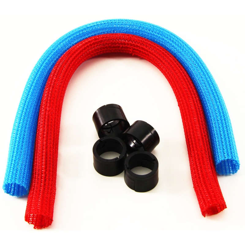 CABLEMOD AIO SLEEVING KIT SERIES 2 FOR NZXT KRAKEN / CORSAIR HYDRO PRO / EVGA CLC / EVGA GPU HYBRID – Light Blue/Red